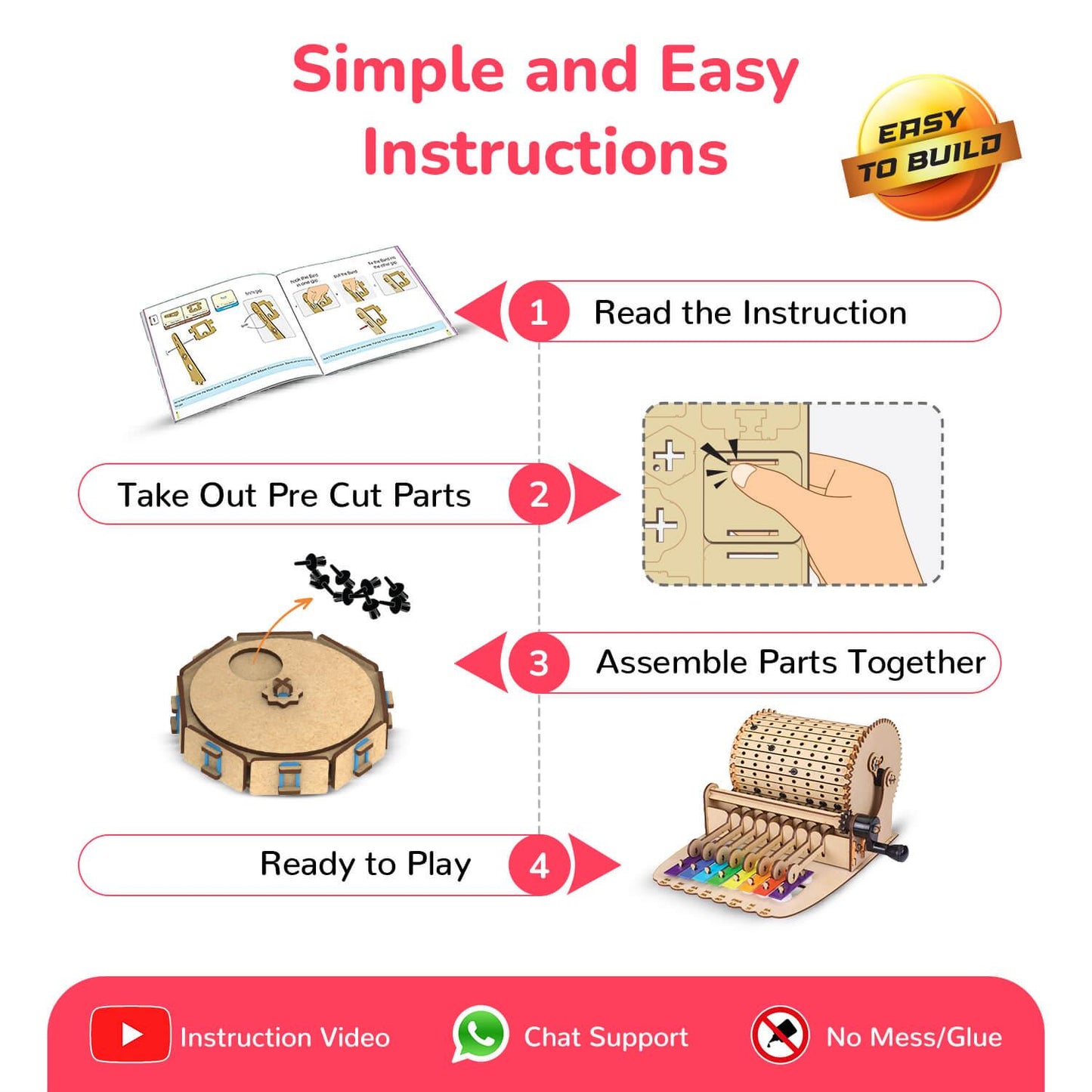 Smartivity Build Your Own Xylofun Music Machine DIY STEM Construction Toy (Pack of 1)