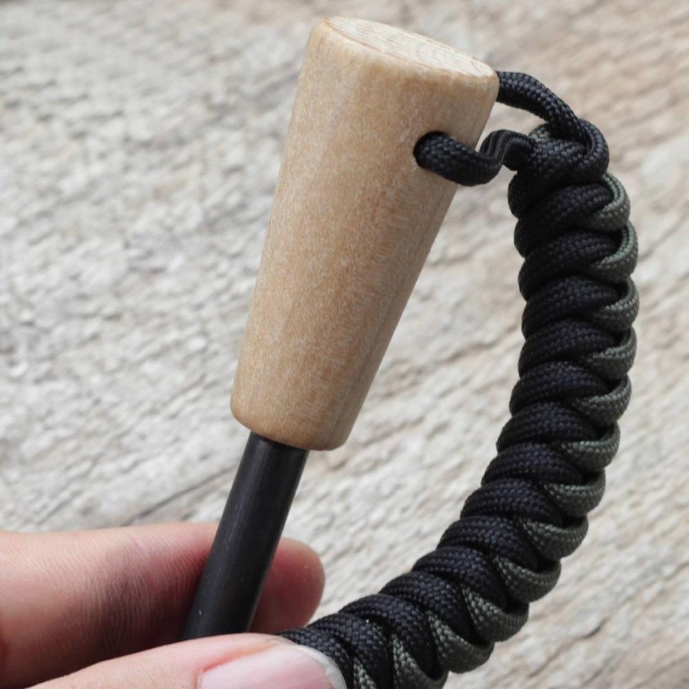 Bushcraft Survival Ferrocerium Fire Steel with Lanyard & Striker (single)