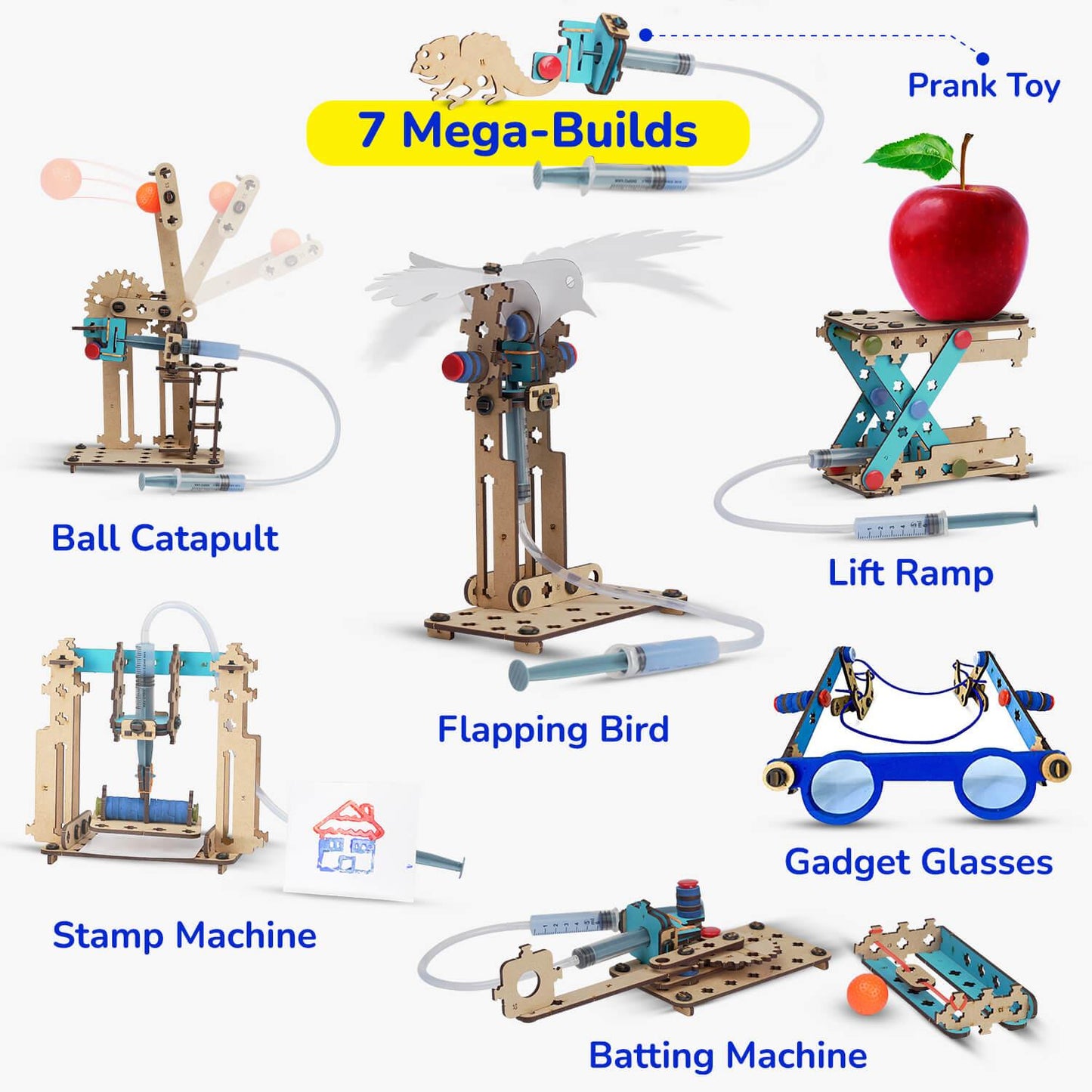Smartivity Build Your Own Hydraulics Kit 7-In-1 Construction STEM Toy (Pack of 1)