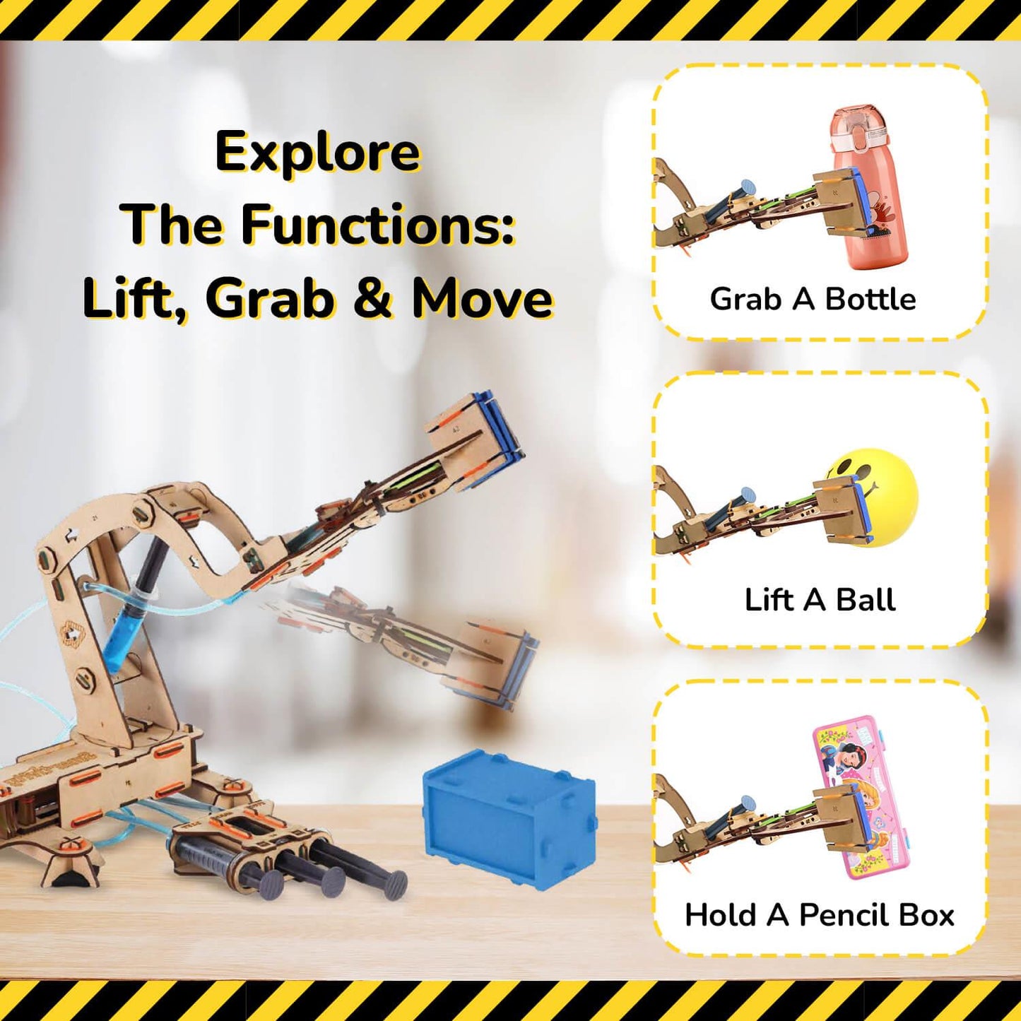 Smartivity Build Your Own Hydraulic Crane DIY STEM Construction Toy (Pack of 1)