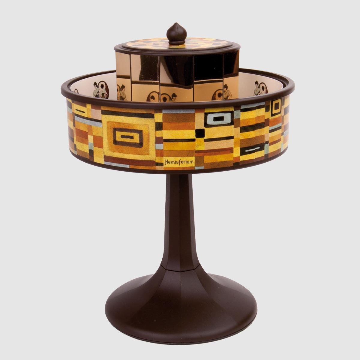 Hemisferium Mini Praxinoscope Vienne Carrés Design & Brown Base SINGLE