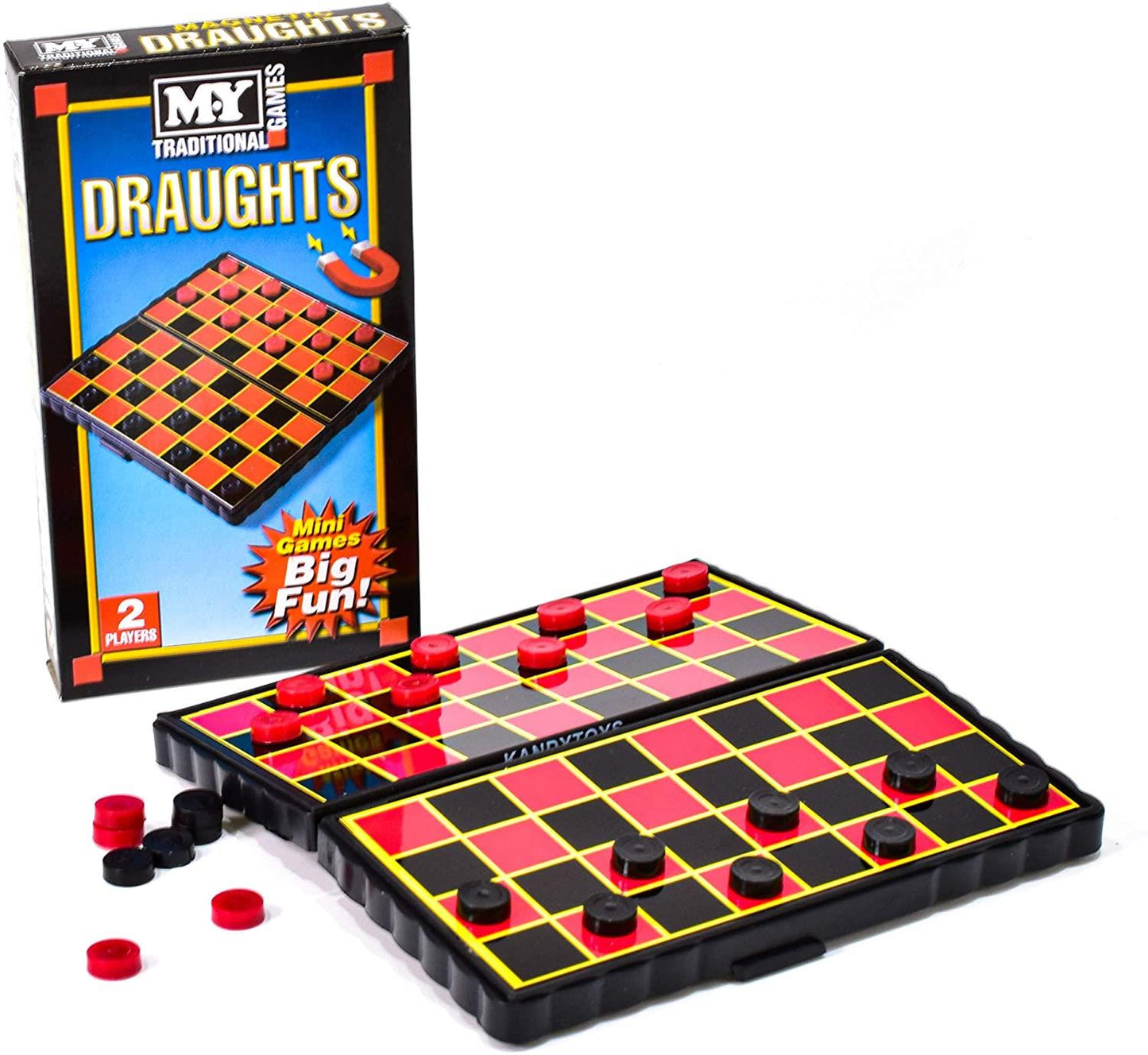 Magnetic Travel Games: Ludo, Chess, Draughts or Snakes & Ladders (Box 24 Pieces)