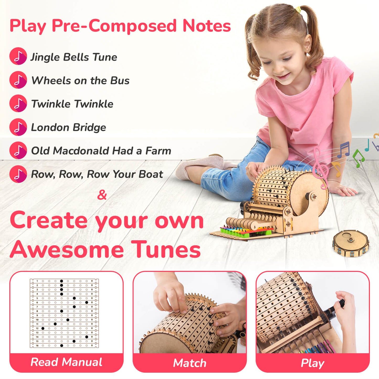 Smartivity Build Your Own Xylofun Music Machine DIY STEM Construction Toy (Pack of 1)