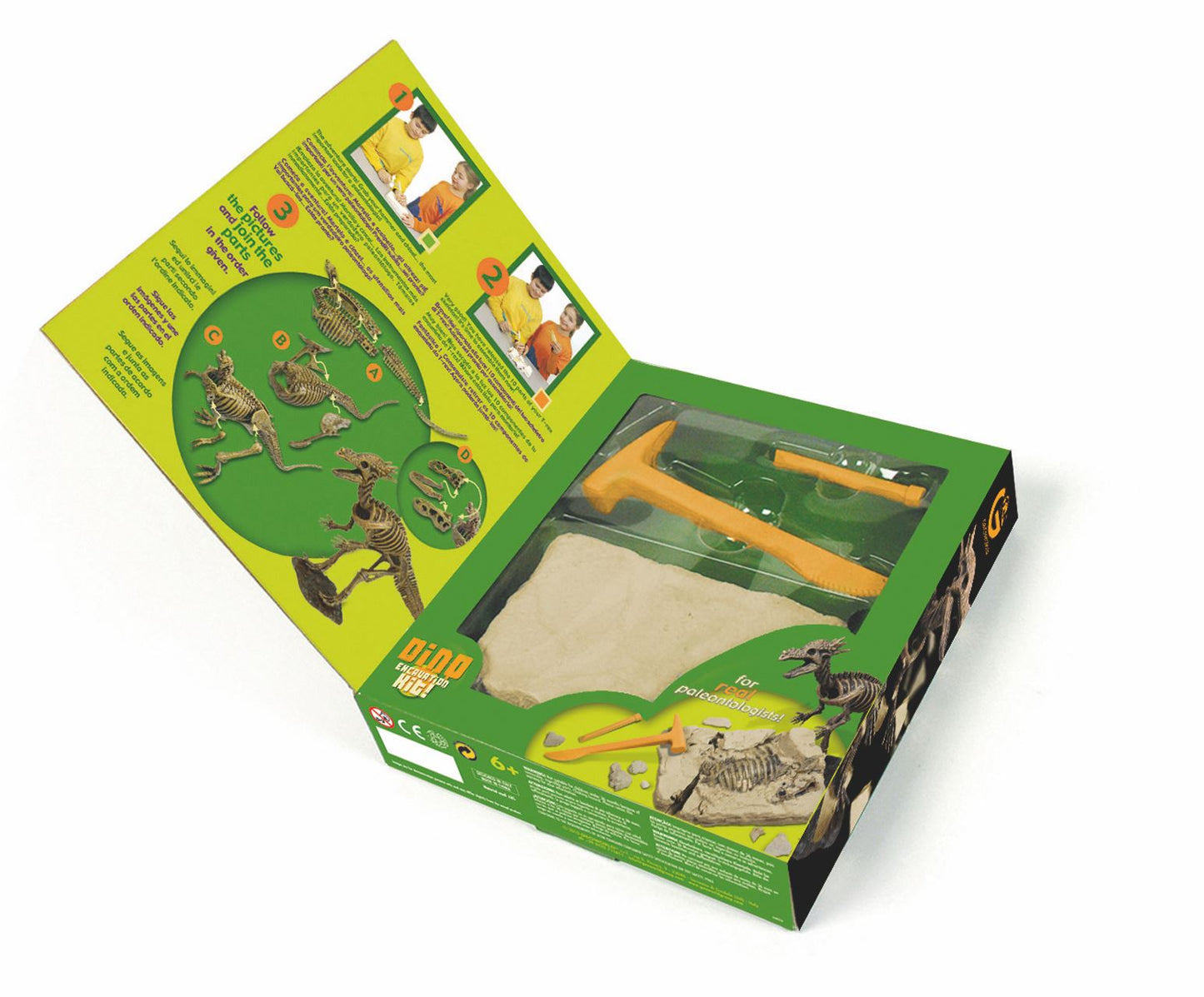 Geoworld Dinosaur Excavation Kit Build a Stygimoloch Skeleton (Pack of 6)