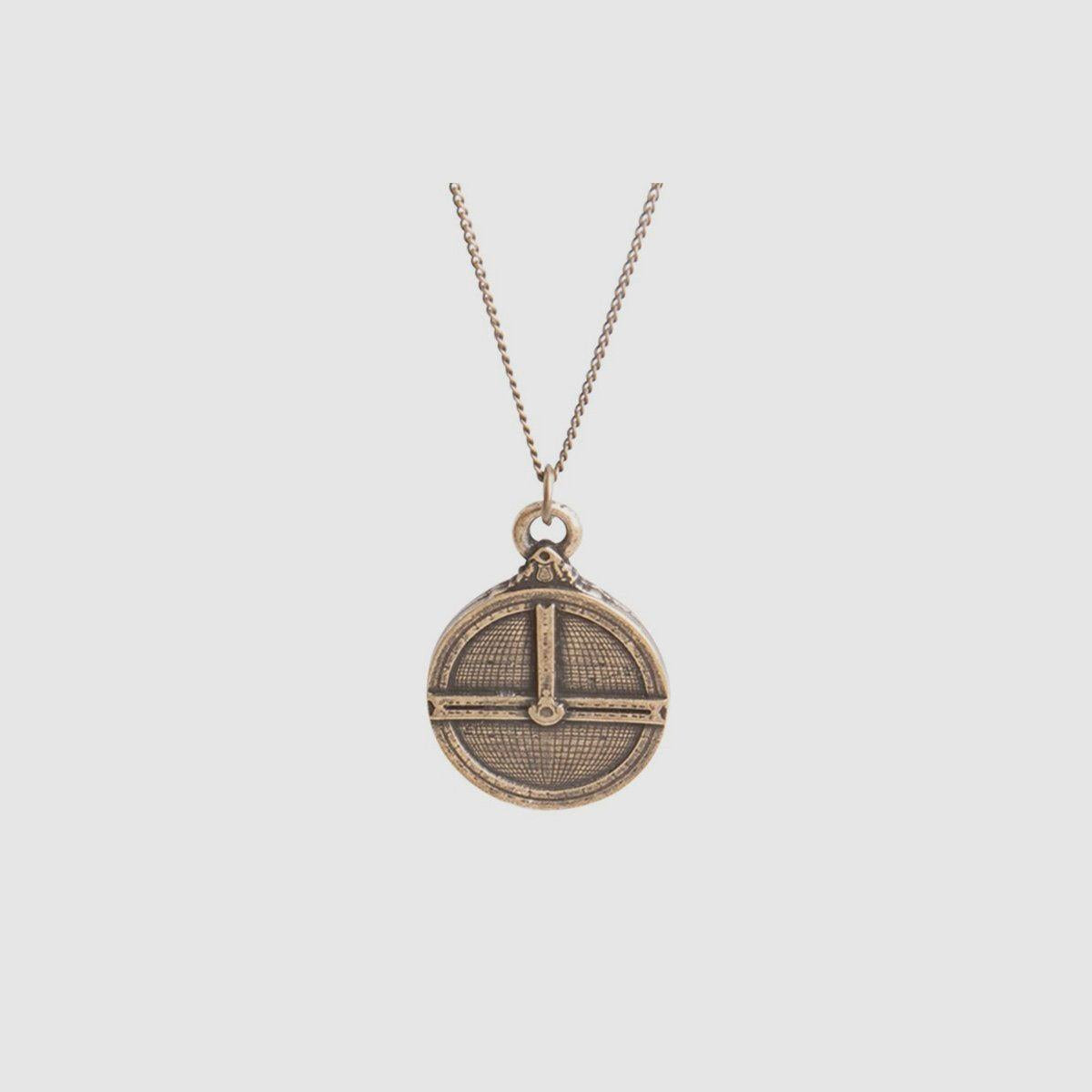 Hemisferium Brass Finish Rojas Astrolabe Replica Pendant (Pack of 1)