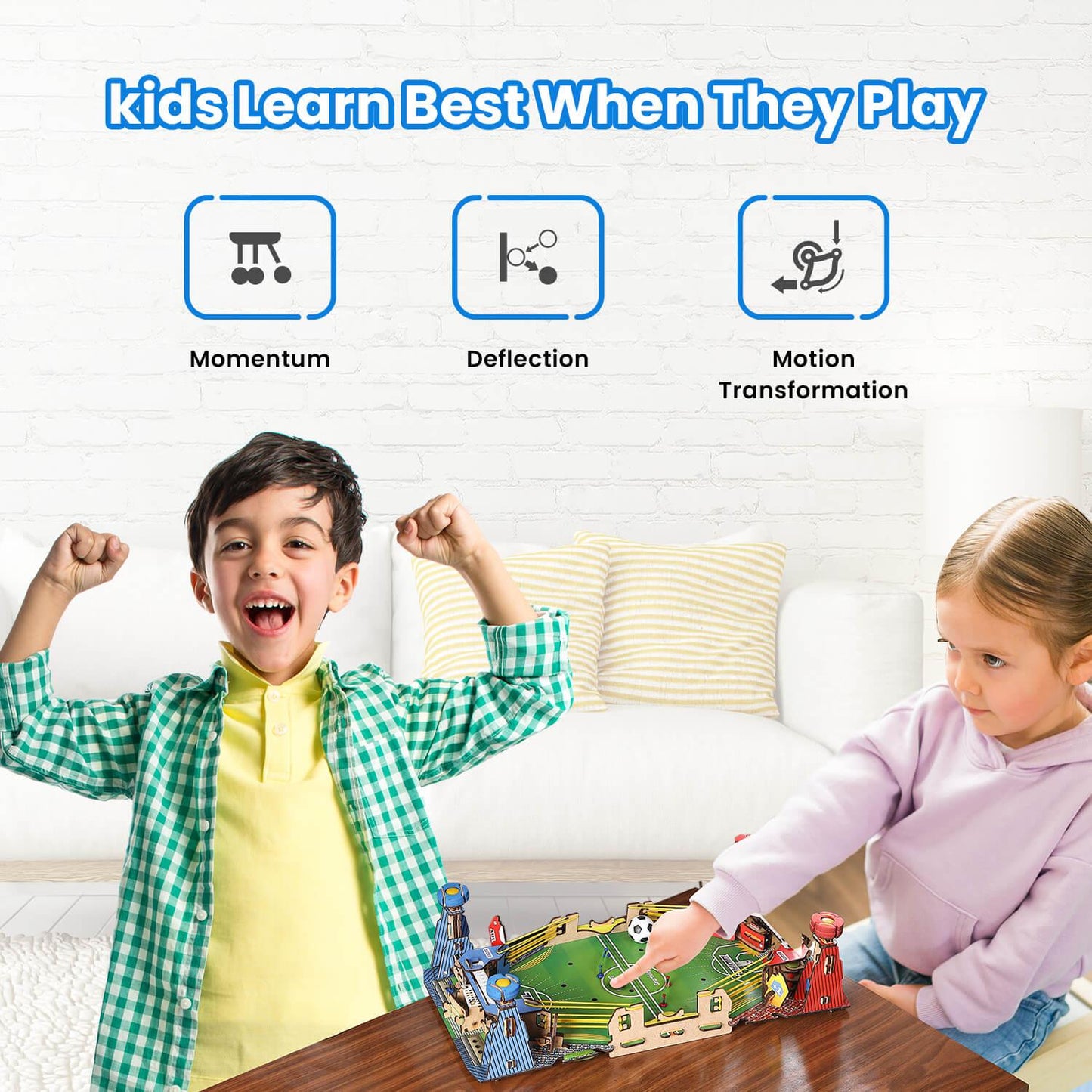 Smartivity Build Your Own Mini Football Multiplayer STEM Construction Toy Board Game (Pack of 1)