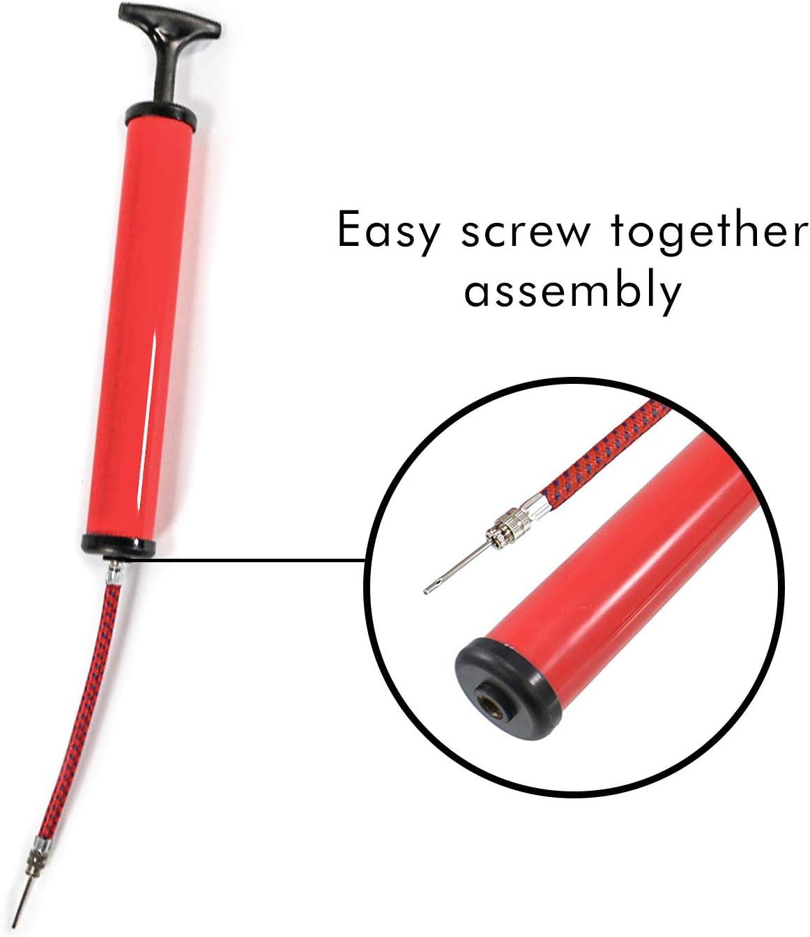 12" Ball & Bike Pump - 3 Assorted Colours (Pack of 12)