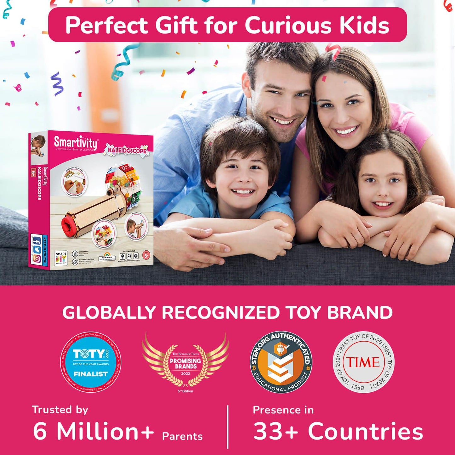 Smartivity Build Your Own Kaleidoscope Construction STEM Toy (Pack of 1)