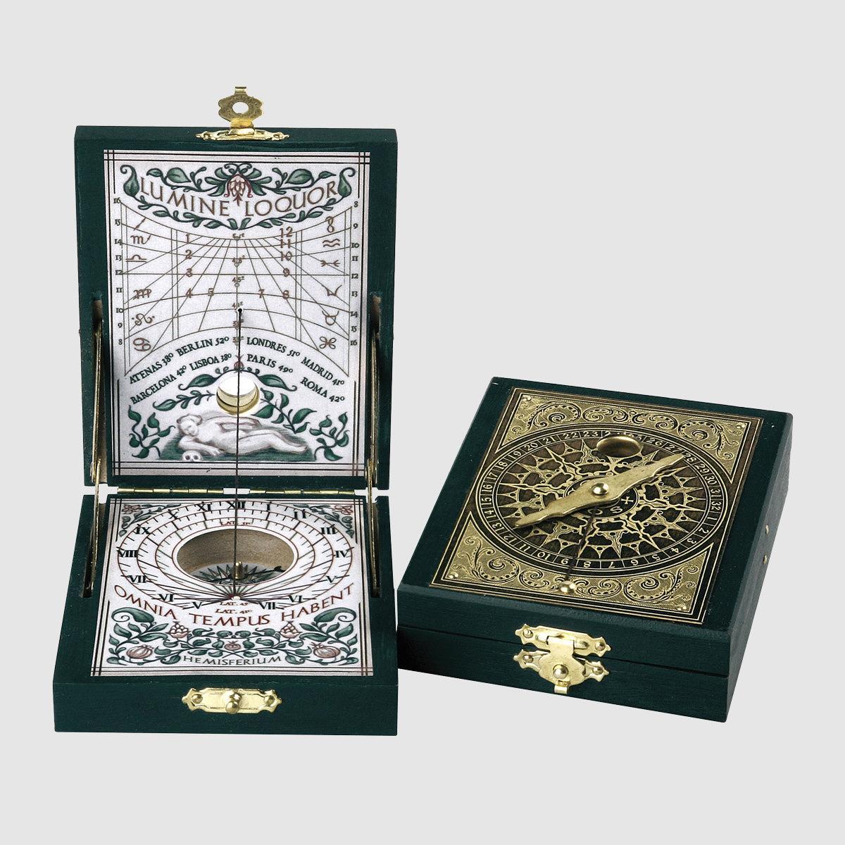 Hemisferium Brass Kepler Diptych Sundial Replica (Pack of 1)