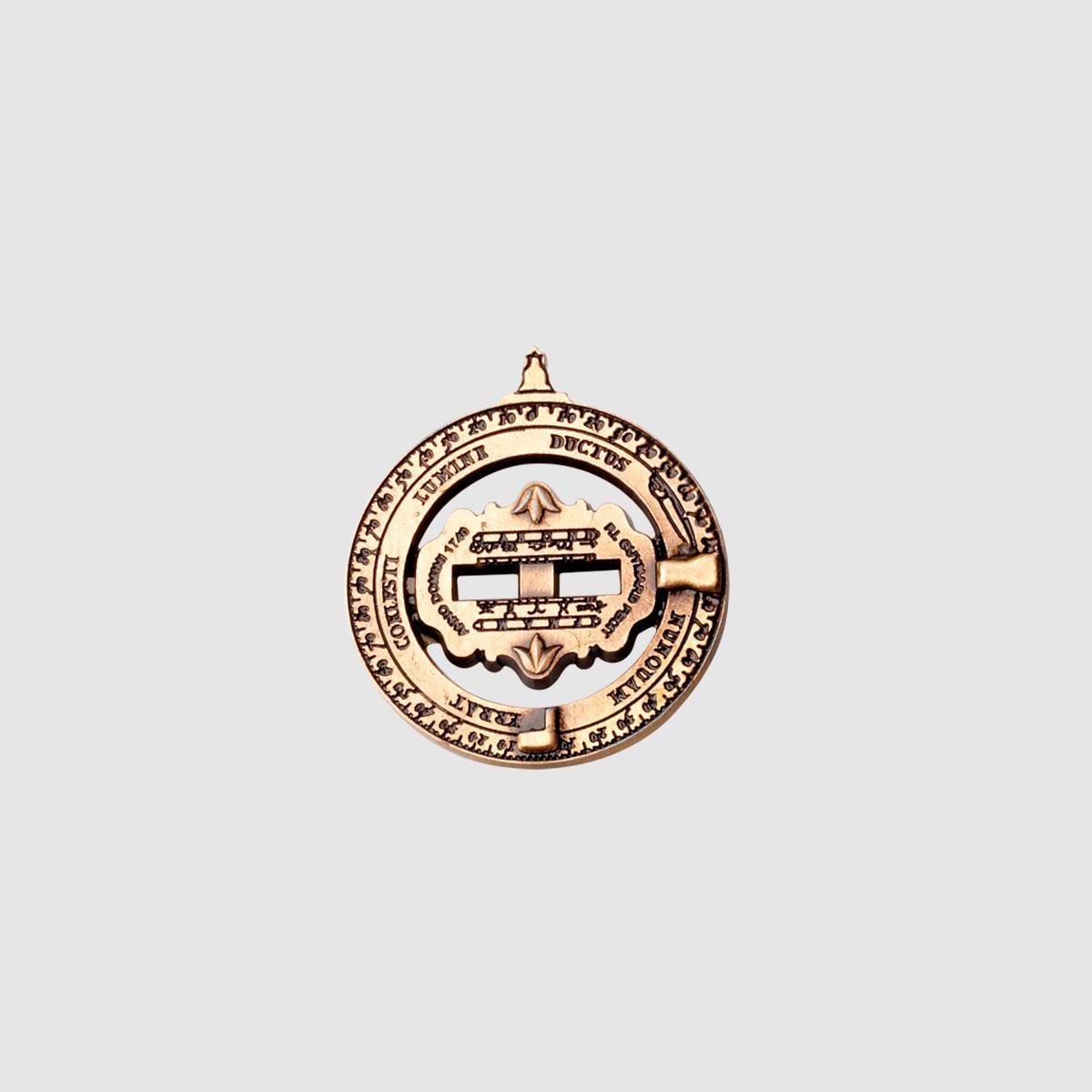 Hemisferium Astronomical Ring Dial Replica Brooch Pin (Pack of 1)