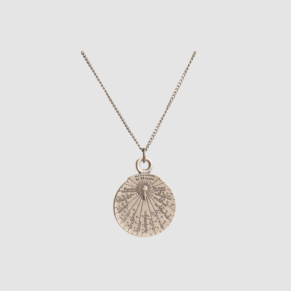 Hemisferium Horizontal Sundial Pendant with Brass Finish - (Pack of 1)
