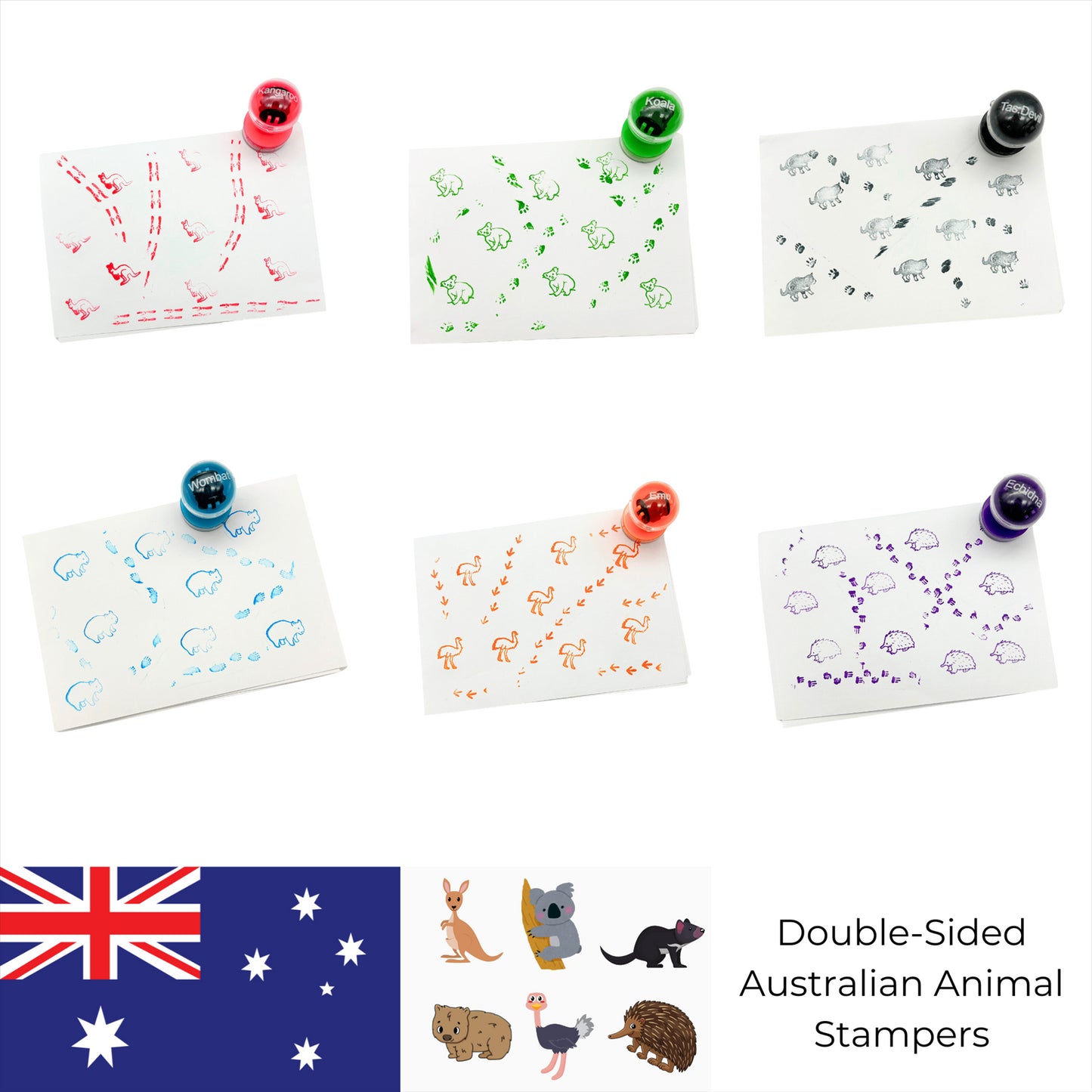 Science and Nature Australian Animal Stampers (Pack 48 Stampers)