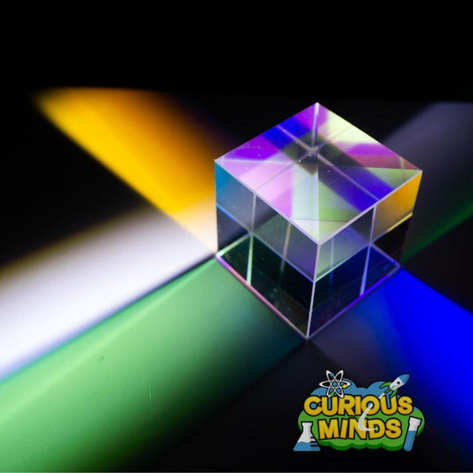 Curious Minds Optic Quality Glass Trichroic Prism (single)
