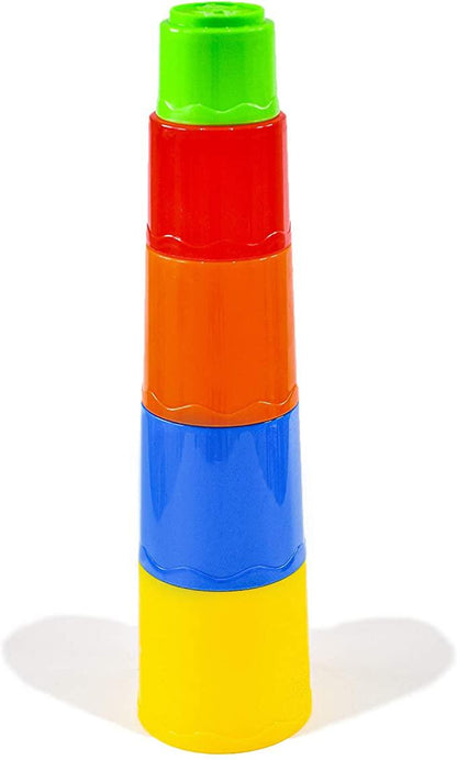 My First Stacking Cups Early Development Sensory Toy (Pack of 12)