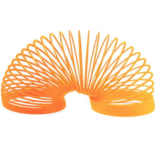 Box of 12 Traditional Plastic Slinky Toys in Assorted Colours