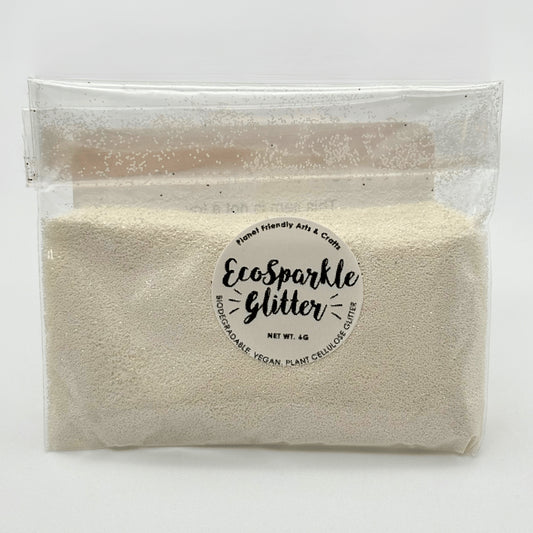 Biodegradable Sparkling Glitter - White 6g (Pack of 3)