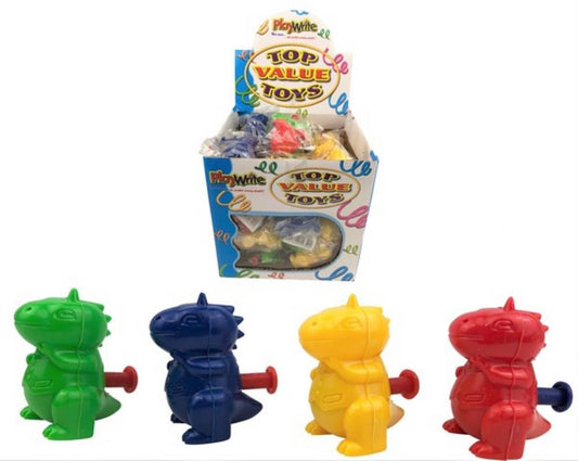 Children's Colourful & Fun Pocket Sized Dinosaur Water Squirter (Box of 60)