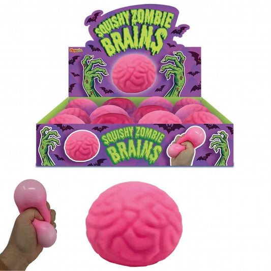 Children's 7cm Squishy Zombie Brain Stress Toy (Box of 12)