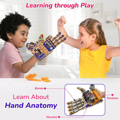 Smartivity Robotic Mechanical Hand | Build-It-Yourself STEAM Toy (Pack of 3)