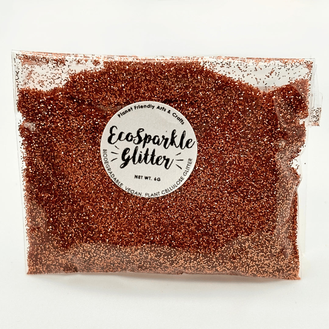 Biodegradable Sparkling Glitter - Copper 6g (Pack of 3)