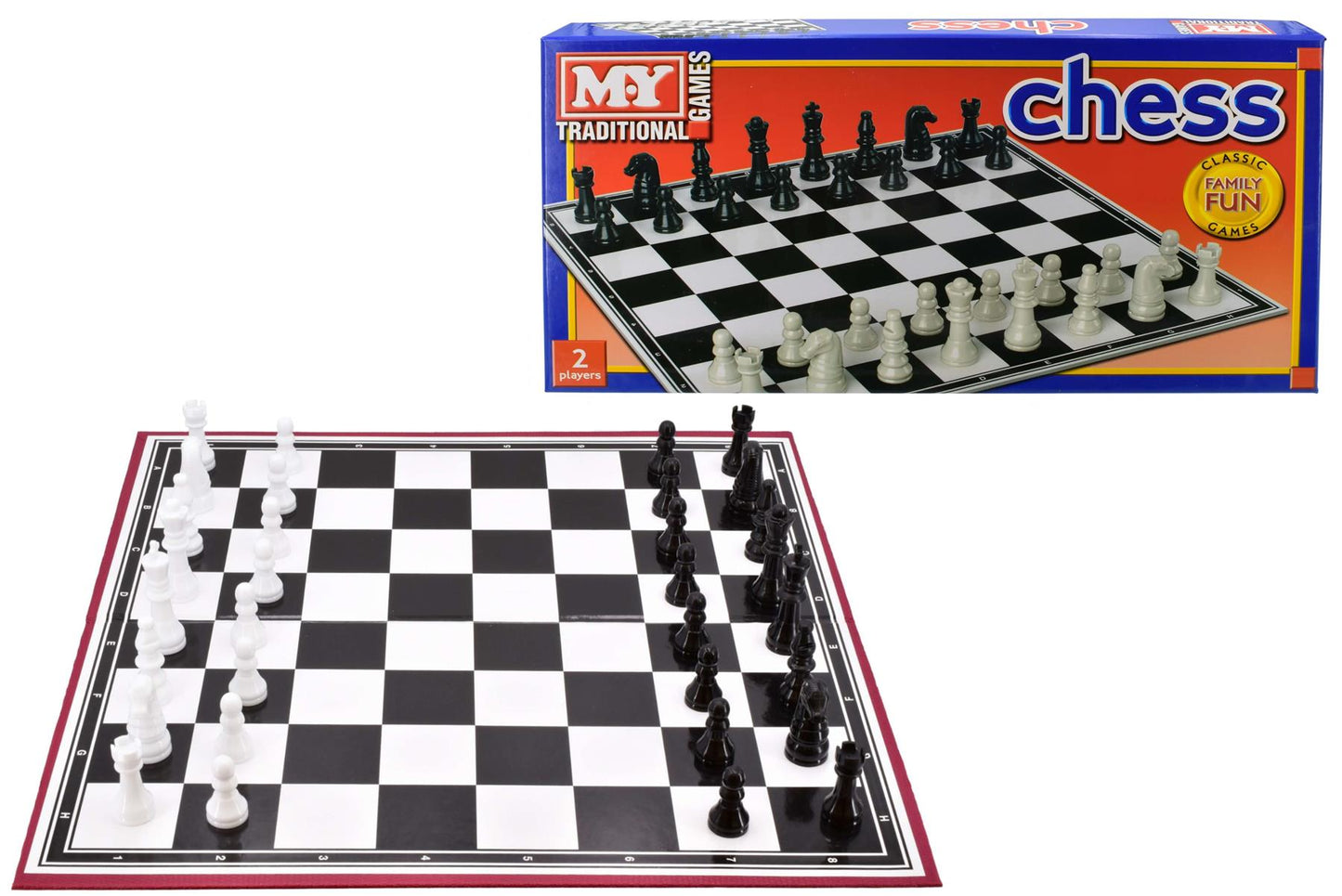 Traditional Chess Classic Family Strategy Game For 2 Players (Pack of 6)