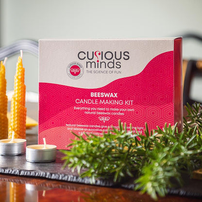 Curious Minds Relaxing Natural Beeswax Candle Making Gift Set (single)