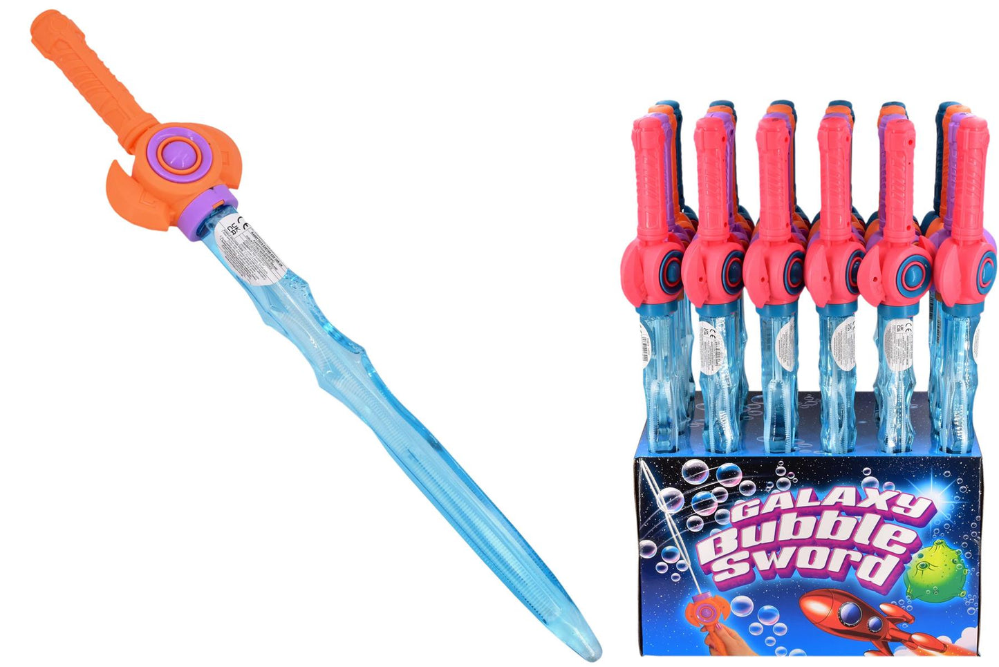 Children's Galaxy Bubble Sword (4 Assorted Designs) (Pack of 24)