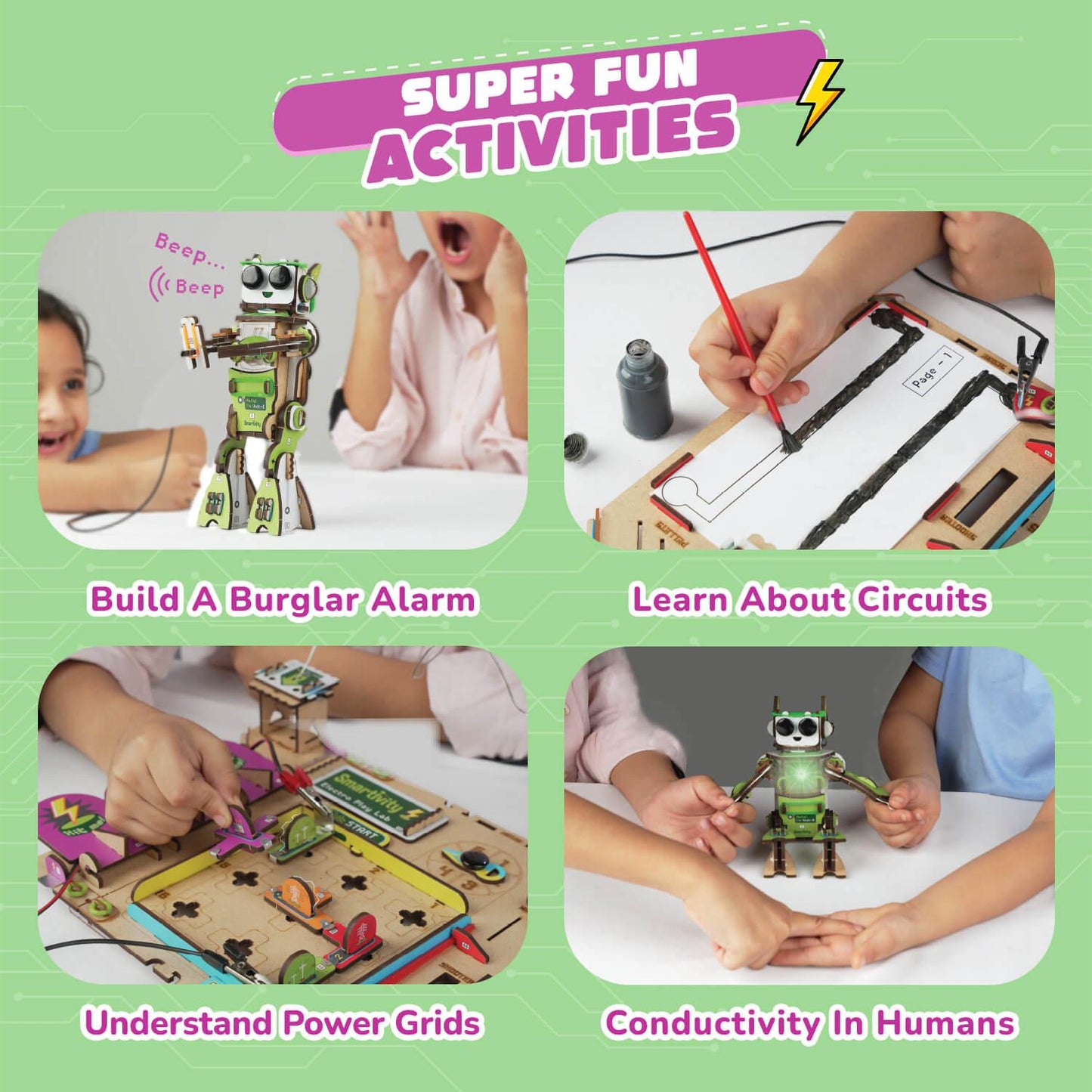 Smartivity Build Your Own Electricity STEM Construction Kit (Pack of 1)