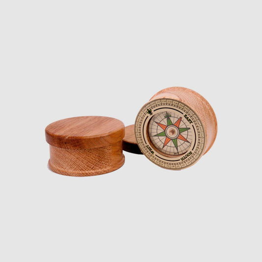 Hemisferium Wooden Nautical Compass Replica (Pack of 1)