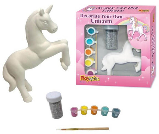 Paint & Decorate Your Own Ceramic Unicorn Figure Kit (Pack of 6)