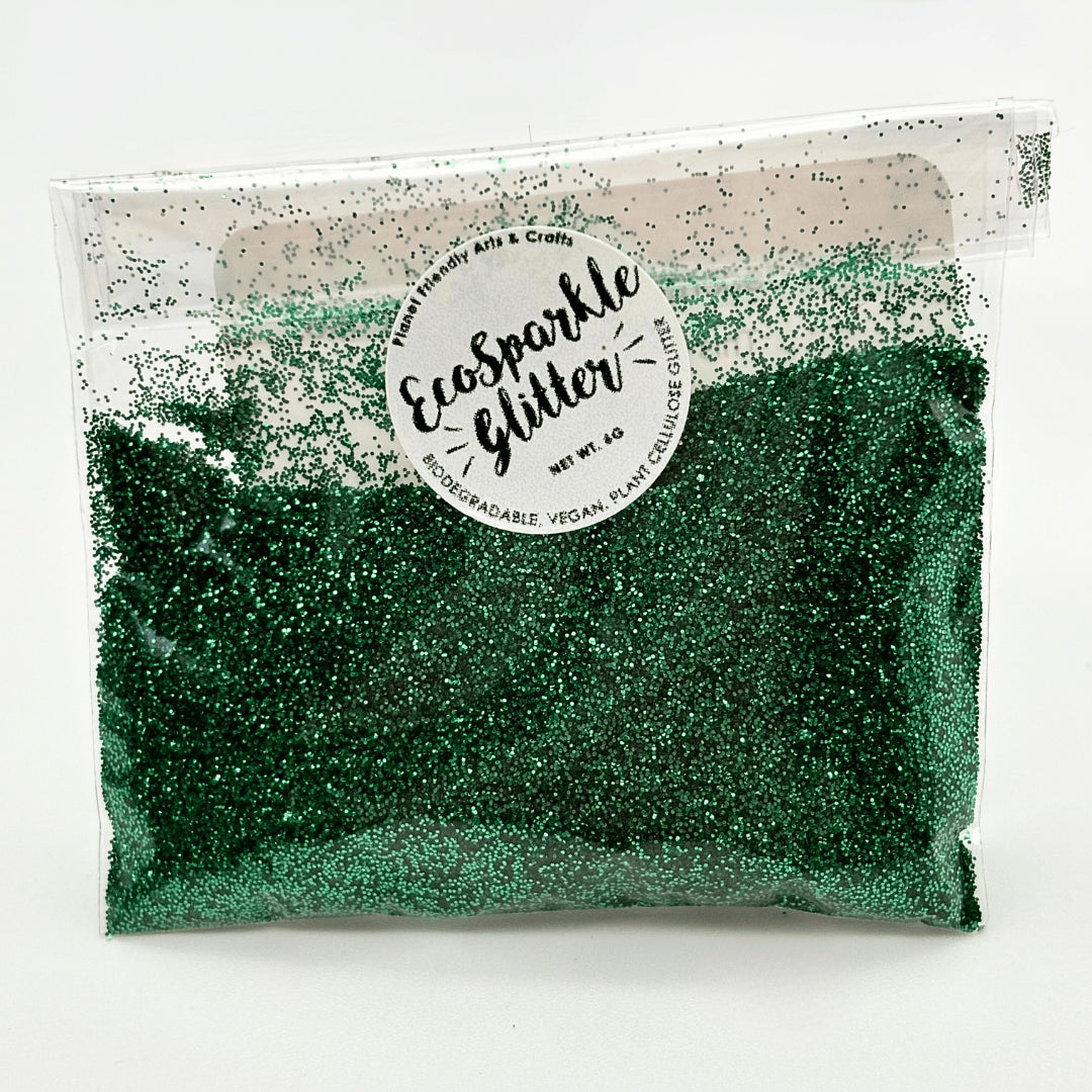 Biodegradable Sparkling Glitter - Green 6g (Pack of 3)