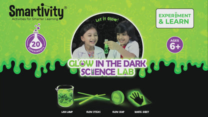 Smartivity Glow In The Dark Chemistry STEM Kit, 20 Glowsome Experiments (Pack of 1)